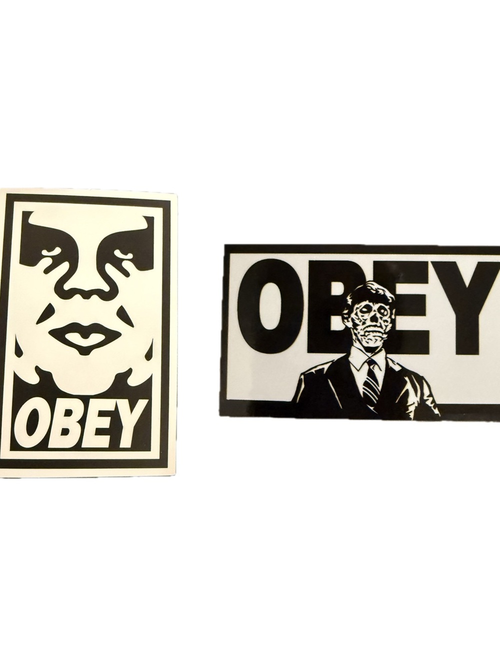 Obey Streetwear Sticker Lot Face Icon & Zombie Graphic Skate Art Decals